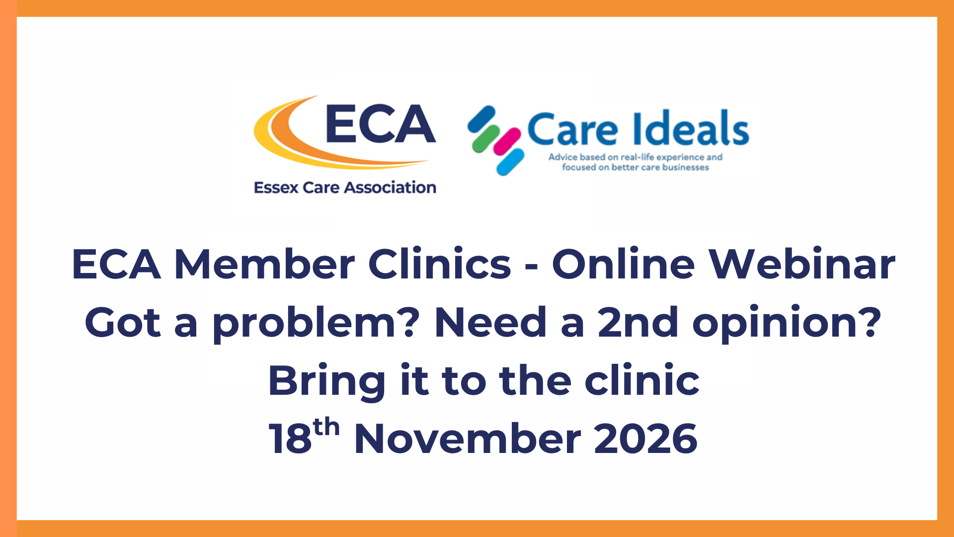 ECA Member Clinic- 18th November 2026