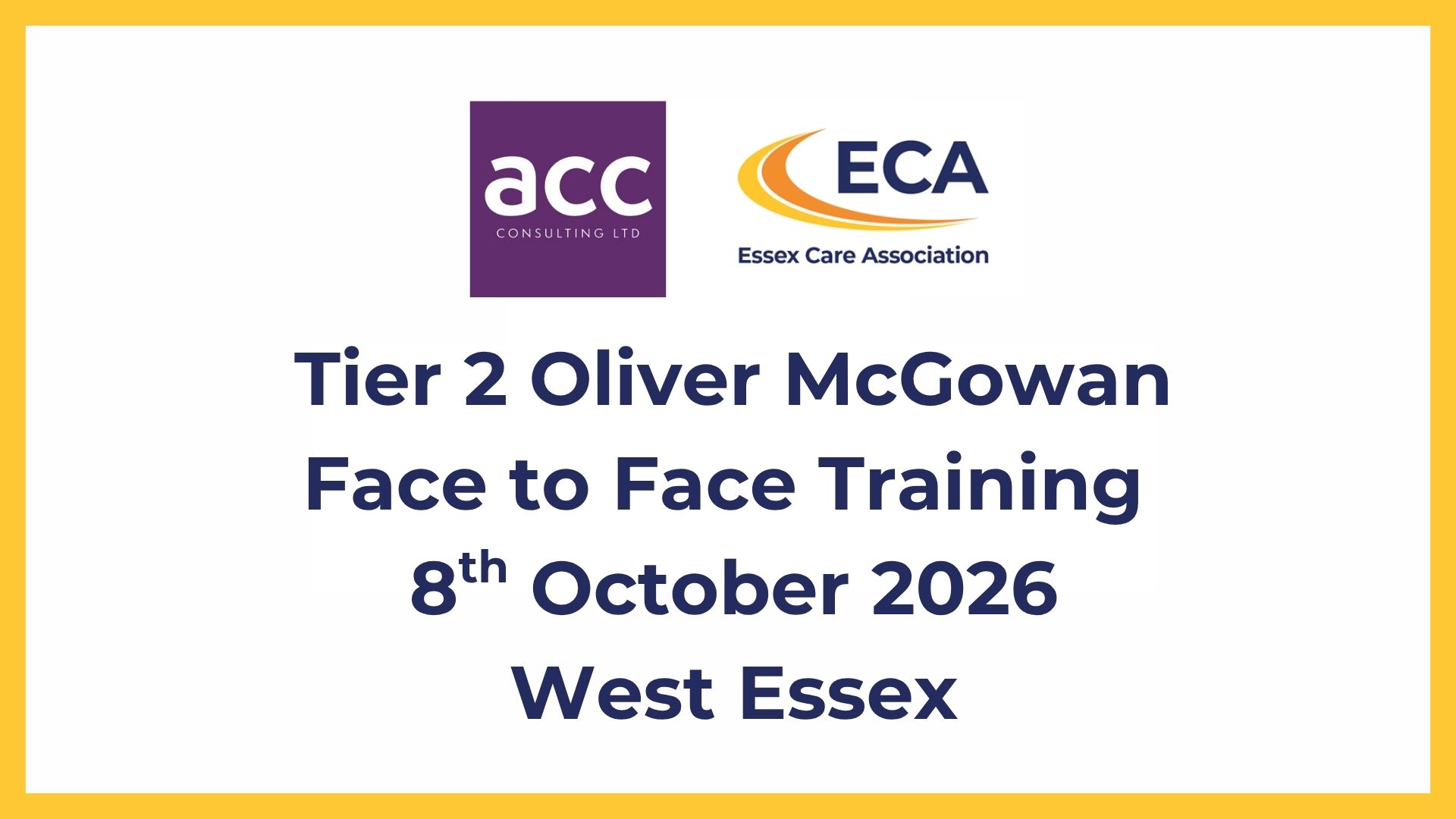 Tier 2 Oliver McGowan Training on Learning Disability & Autism -  West Essex