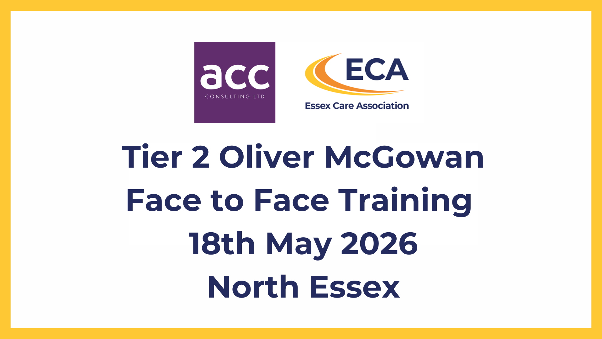 Tier 2 Oliver McGowan Training on Learning Disability & Autism -  North Essex