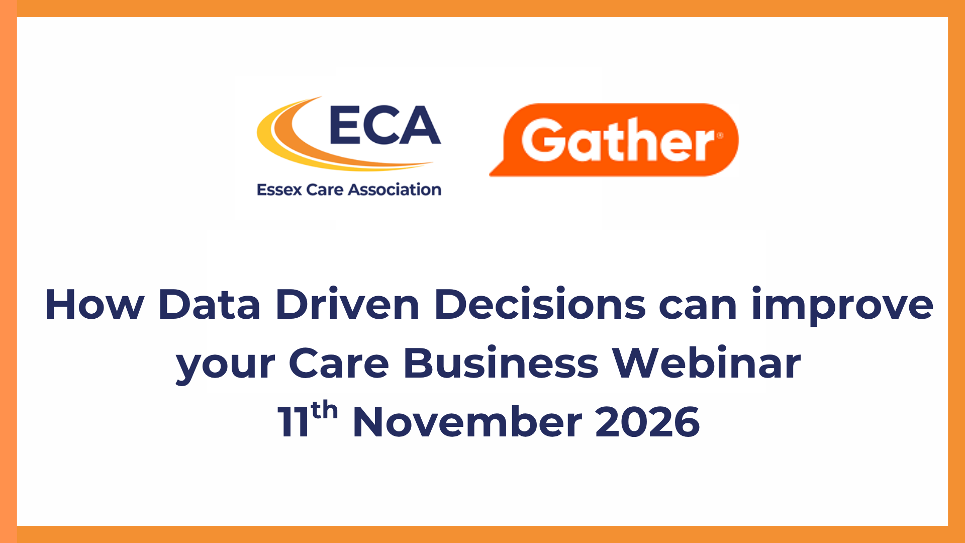 FREE How Data Driven Decisions can improve your care business webinar