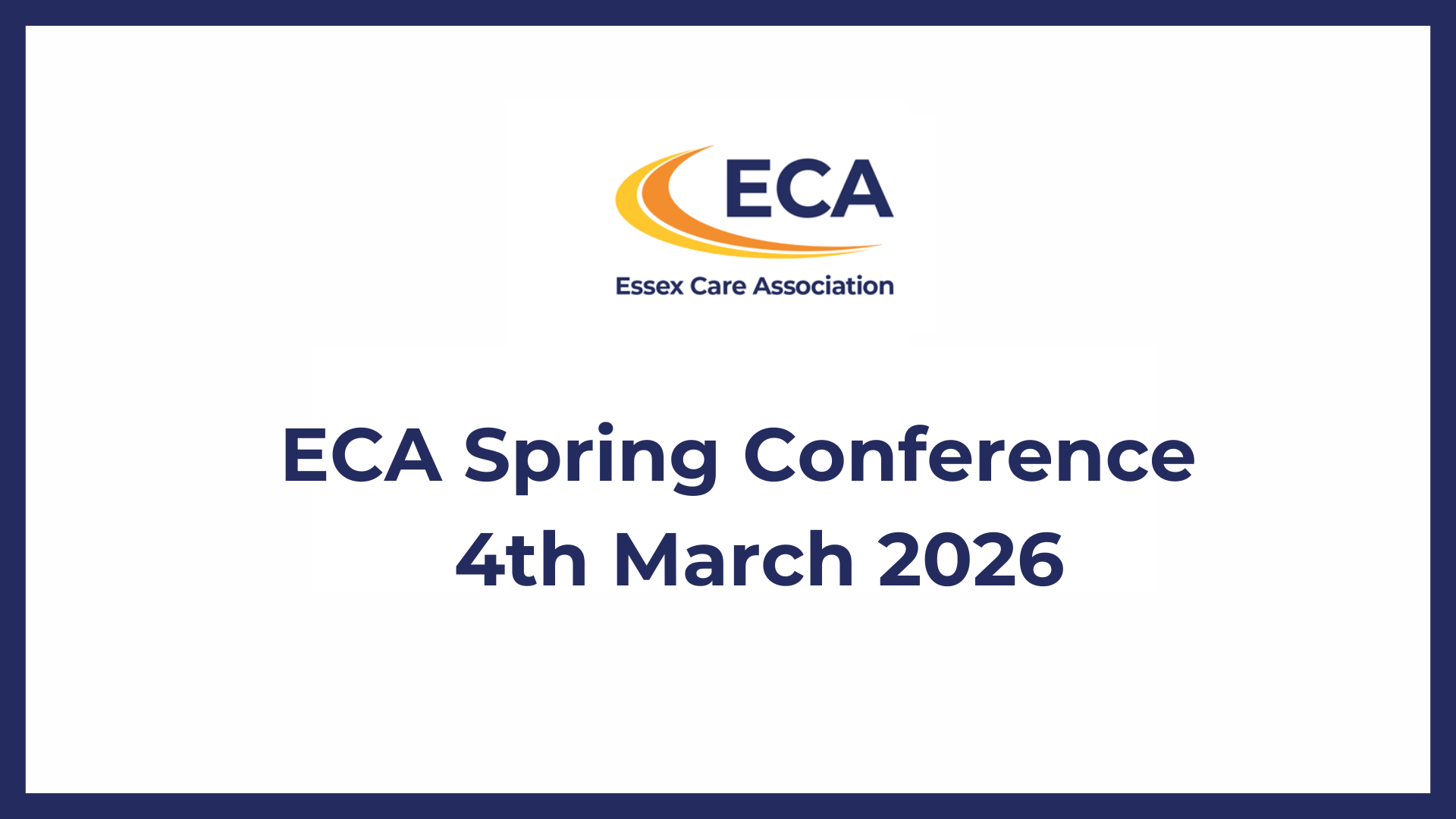 ECA Conference: AI, Tech and Cyber Security in Care - 4th March 2026