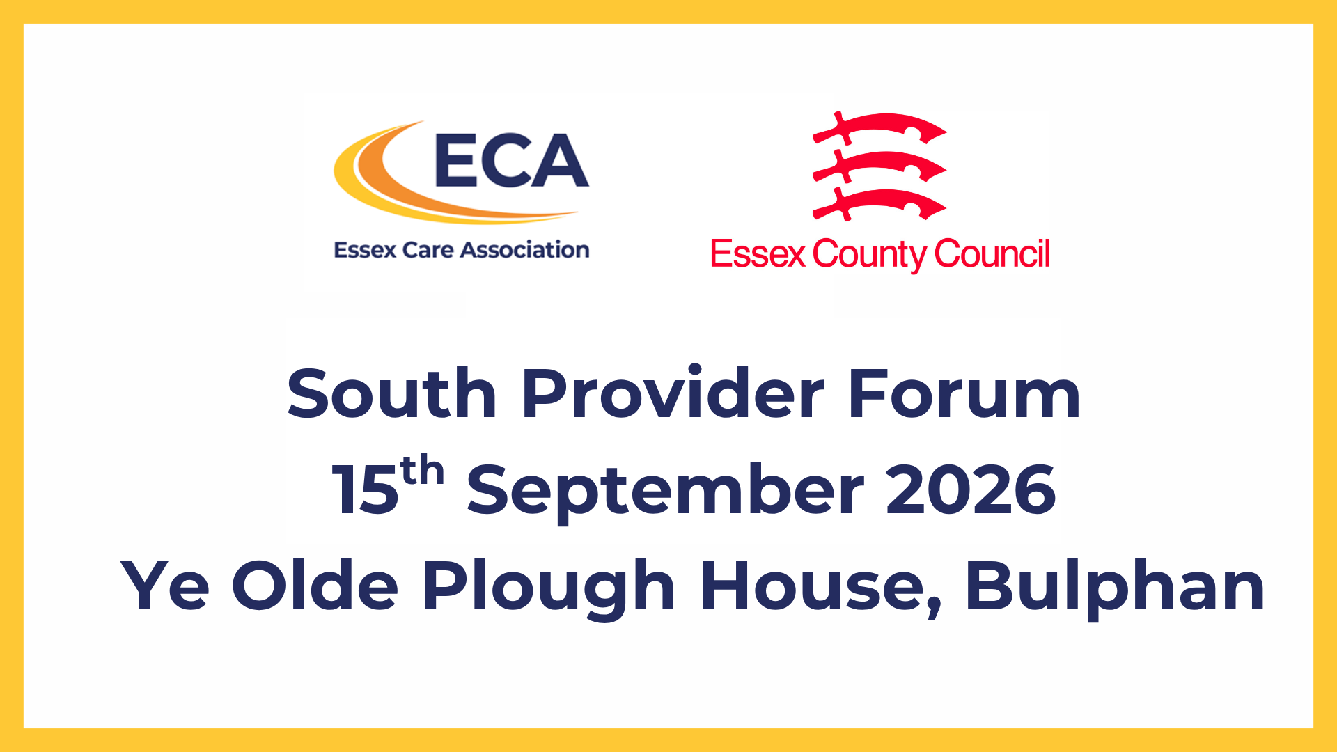 South Essex Provider Forum