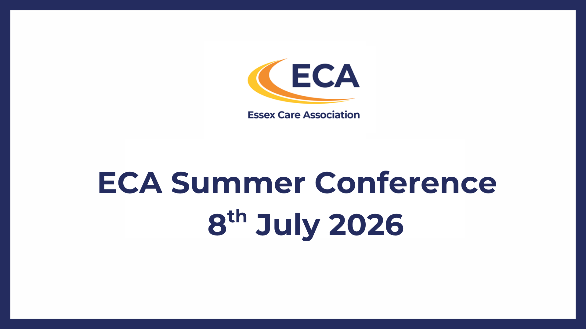 ECA Summer Conference - 8th July 2026